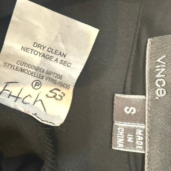 Vince small silk side split curve hem blouse tunic top TLS2 2787 - Picture 7 of 13